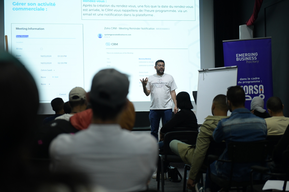 Un atelier sur les bases de la gestion de la relation client avec ZOHO CRM